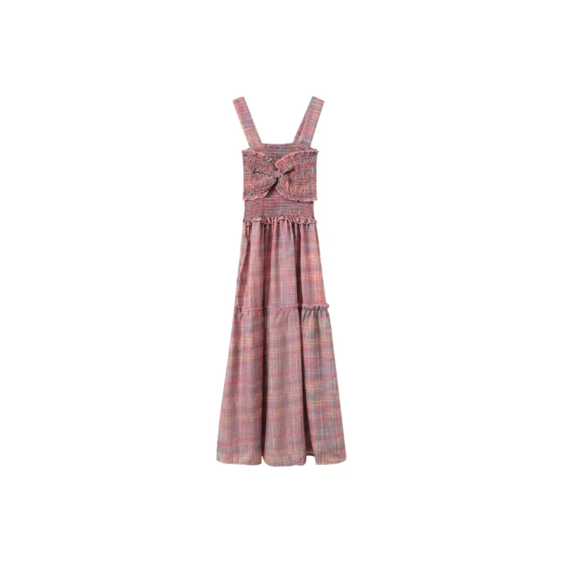 JOSR Slip Dresses Women's Plaid-0