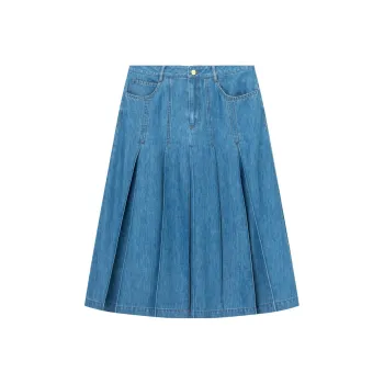 E.land Denim Long Skirt Women's Denim