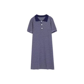 Gui'er Short-Sleeved Dresses Women's Dark Blue