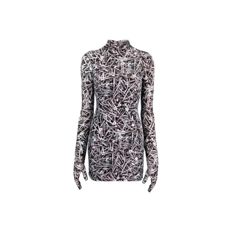 Vetements Long-Sleeved Dresses Women's Black-0
