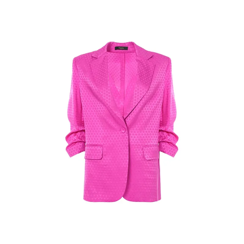BESIONIA SS25 Business Suit Coat Women's Rose Red-0