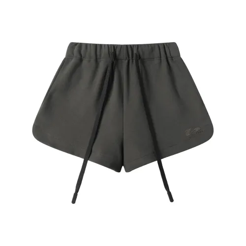 Heartboon Casual Shorts Women's Dark Gray