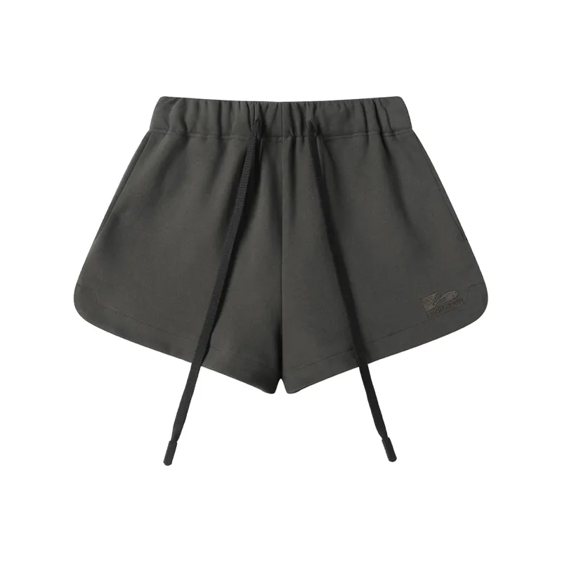 Heartboon Casual Shorts Women's Dark Gray-0