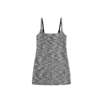 KITH Women's 2024 Summer Collection SS24 Capri Tweed Mini Dress Slip Dresses Women's Black