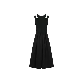 Udon House Sleeveless Dress Women's Black
