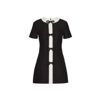 Valentino Short Sleeved Dresses Women's Black