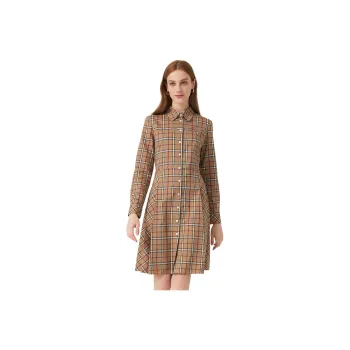 Hush Puppies Long Sleeved Dresses Women's Khaki