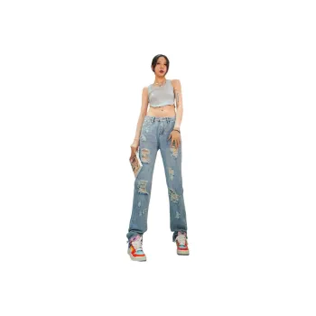 Seven Up And Nine Down Jeans Women's Light Blue