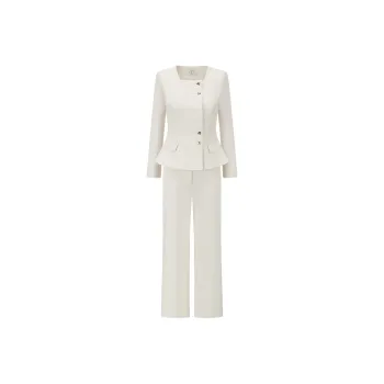 ONE SHALLOW Business Suits Women's Beige Apricot