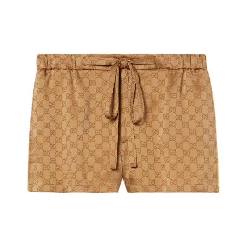 GUCCI Gg Satin Shorts-0