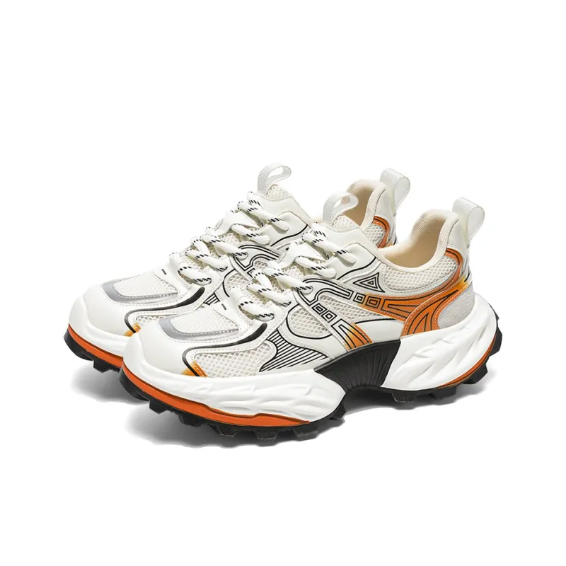 ROBINHOOD Slip Resistant, Abrasion Resistant, Coverage, Balance, And Cushioning Low Top Chunky Sneakers Men's-3