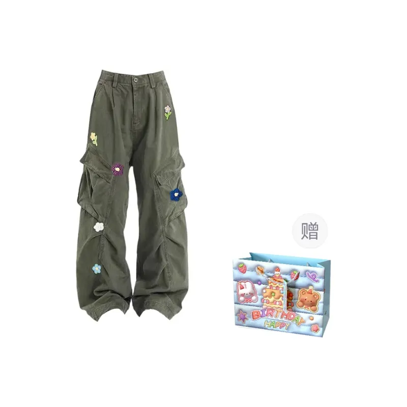 Gentle Welcome Cargo Pants Unisex Green-0