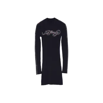Ed Hardy Long Sleeved Dresses Women's Black E1PAW022