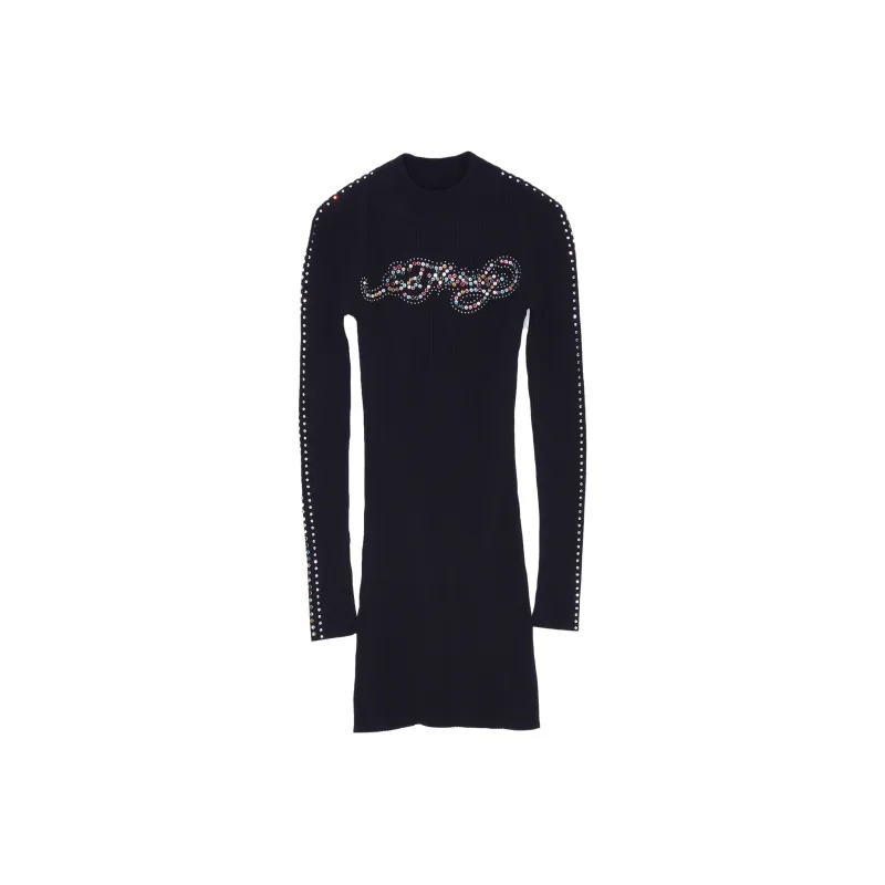 Ed Hardy Long Sleeved Dresses Women's Black E1PAW022-0