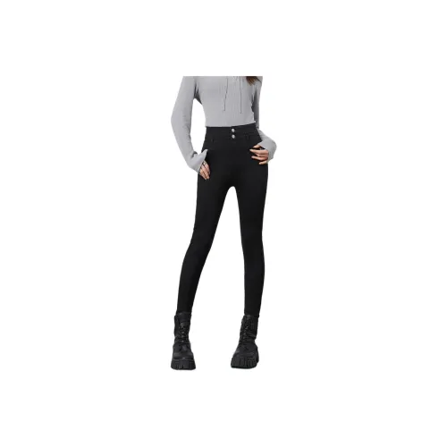 FAWENXIANGZI Spring, Fall Jeans Women's Black
