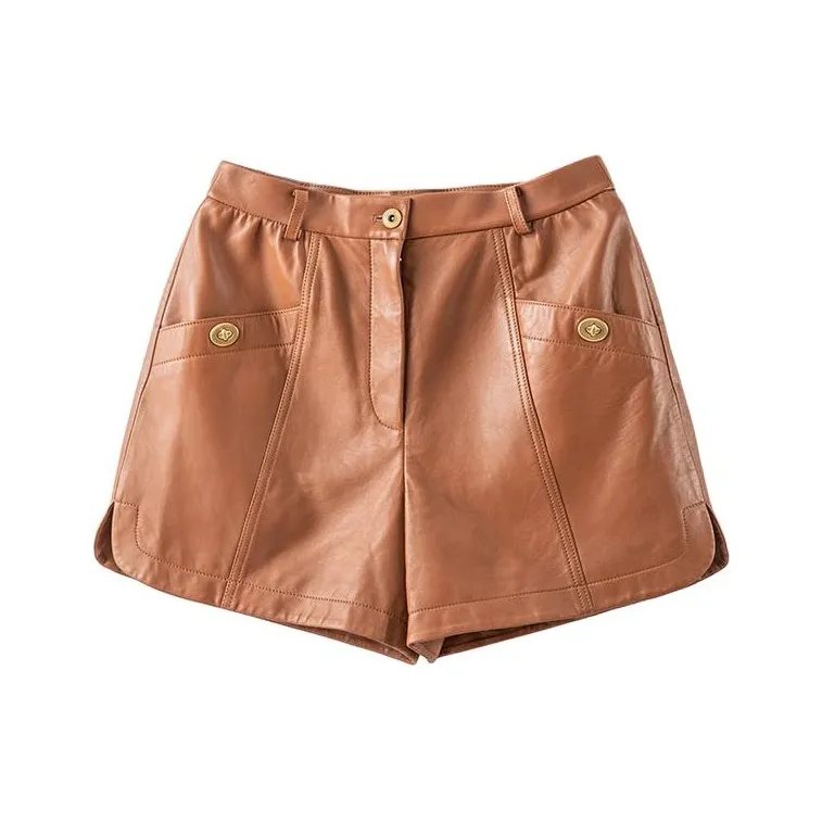 COACH Casual Shorts Women's Brown-0
