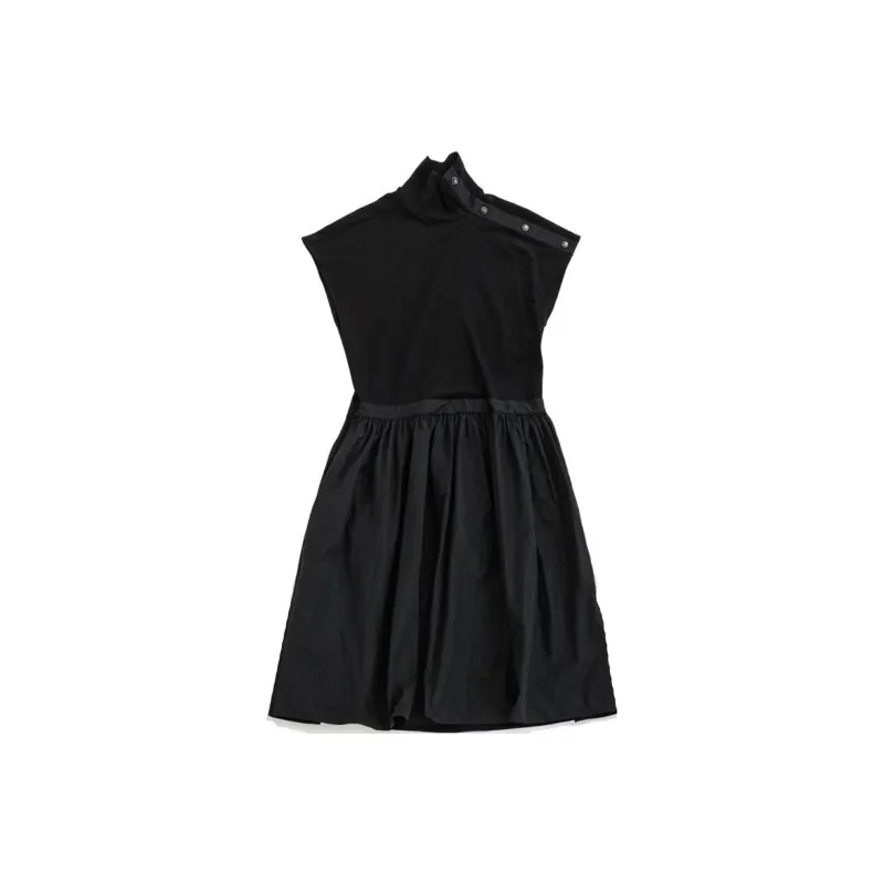 Moncler Sleeveless Dresses Women's Black-0