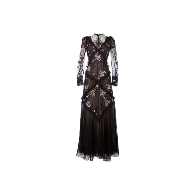 Erdem Long-Sleeved Dresses Women's Black-0