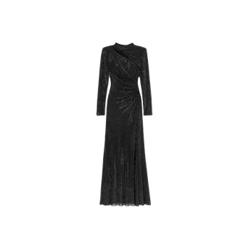Self portrait Long Sleeved Dresses Women's Classic Black