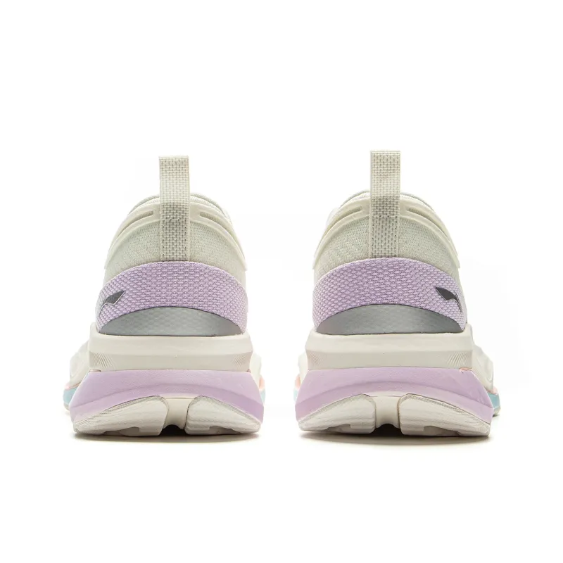 LiNing Cushioning Rebound Low Top Training Running Shoes Women's Ecru-5