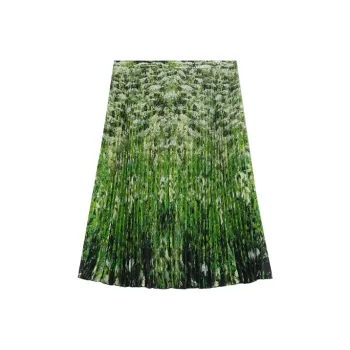 Burberry Casual Long Skirts Women's Green