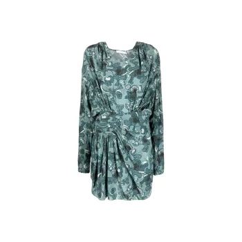 IRO NIGHT Fontana Printed Short Dress