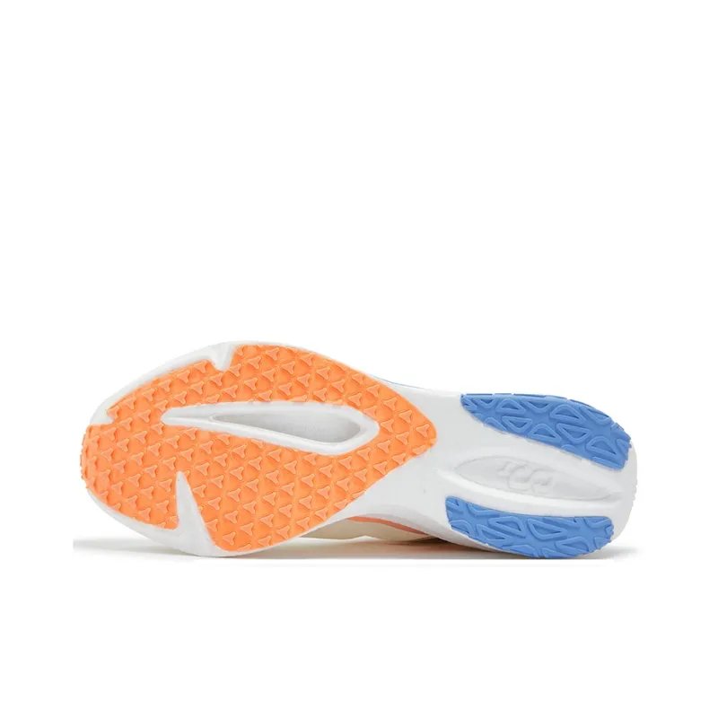 361° Speed Team Running Shoes Unisex Low Top Feather White, Fluorescent Cream Peach Red-4