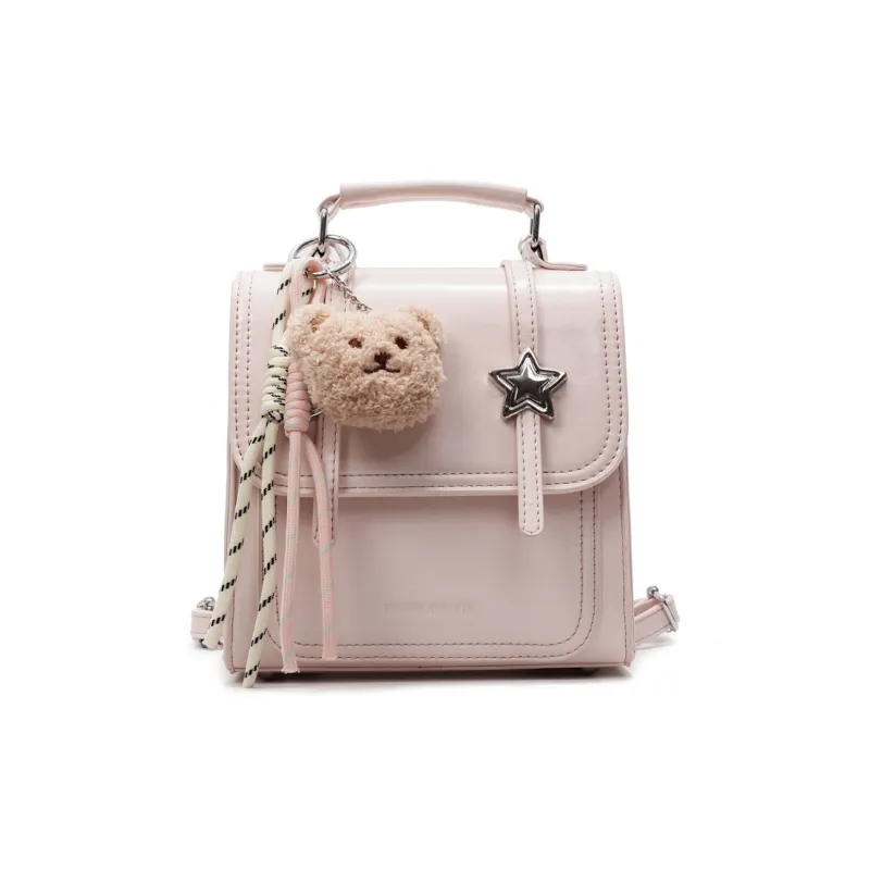 Yalu PU Backpack Unisex Black/Ecru/White Khaki/Silver/Yellow-7