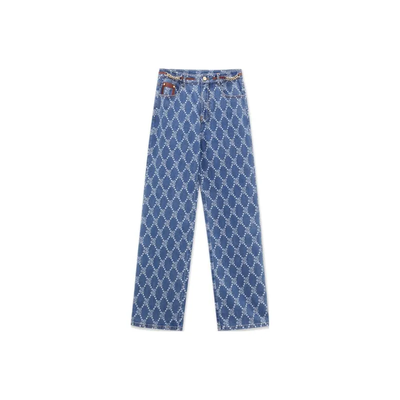 XII BASKET Jeans Women's Aqua Blue-0