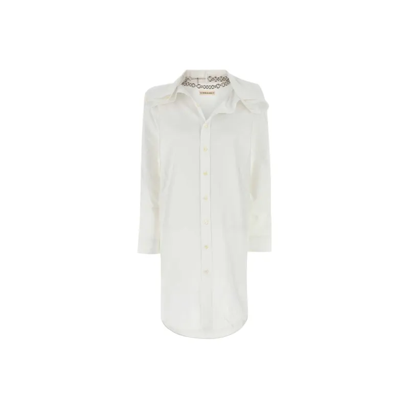 Y/Project Chain Embellished Shirt Dress-0