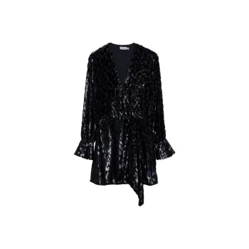 JONATHAN SIMKHAI Camryn V-neck Wrap Dress