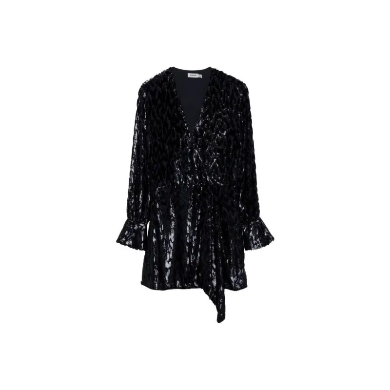 JONATHAN SIMKHAI Camryn V-neck Wrap Dress-0