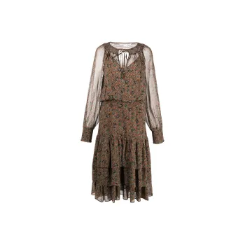 Veronica Beard Tunis Floral print Midi Dress
