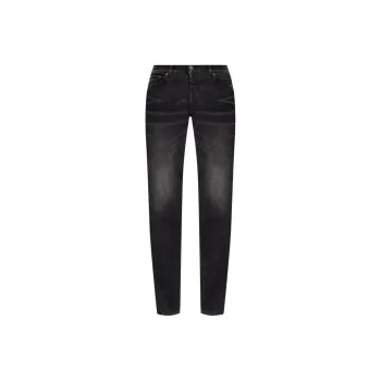 Balenciaga Logo Patch Slim Fit Jeans