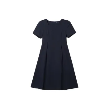 SPAO Short Sleeved Dress Women's Marine Blue