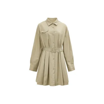 Eggka Long Sleeved Dress Women's Khaki