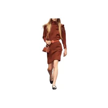 CHANEL 24 Fall And Winter Sleeveless Dress Women's Brown