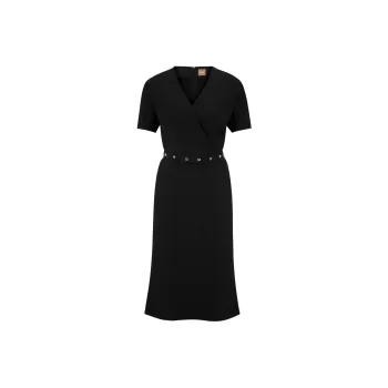 HUGO BOSS Short Sleeved Dresses Women's Black