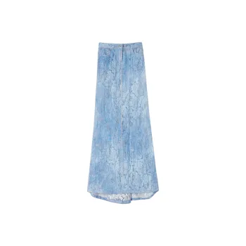 ERMANNO SCERVINO Devoré effect Maxi Skirt