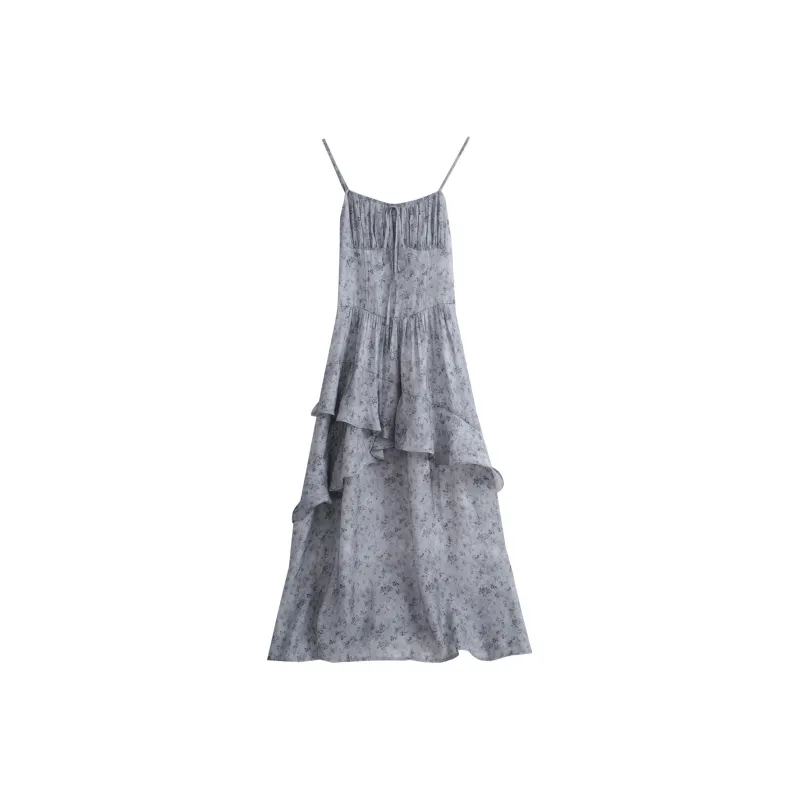 Olrain Slip Dresses Women's Gray-0