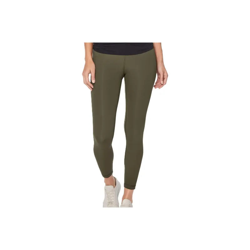 Lululemon Wunder Under Knitted Sports Pants Women's Dark Olive-0