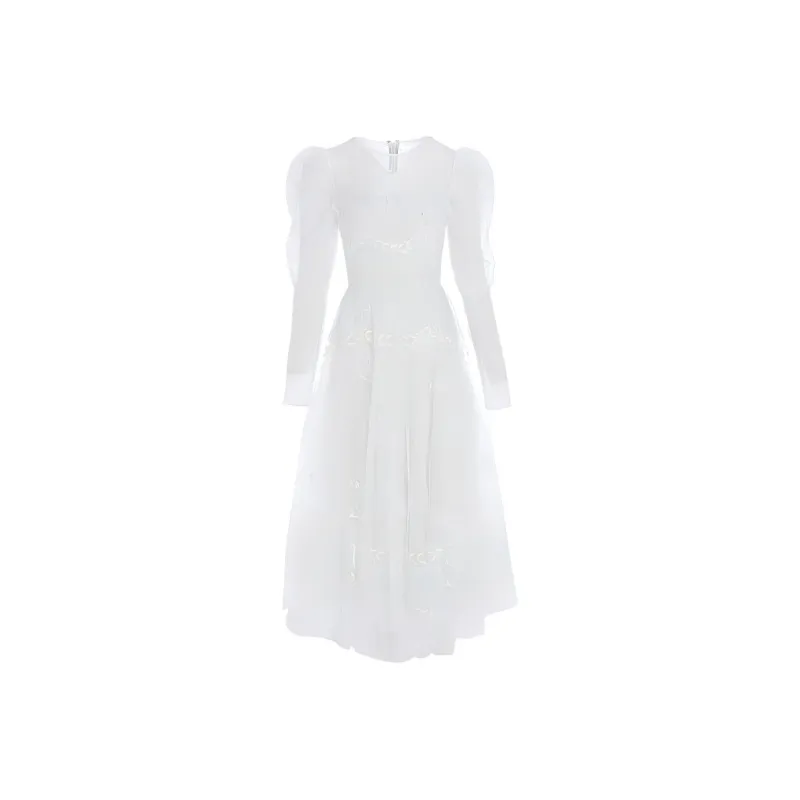 Marie Elie Long-Sleeved Dresses Women's Light Green-0