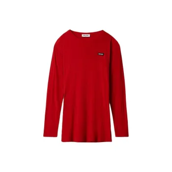 MIU MIU Long Sleeved Dress Women's Red