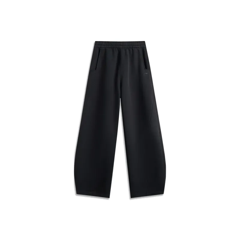 LiNing Rijin Doujin Collection Knitted Sports Pants Women's Black-0