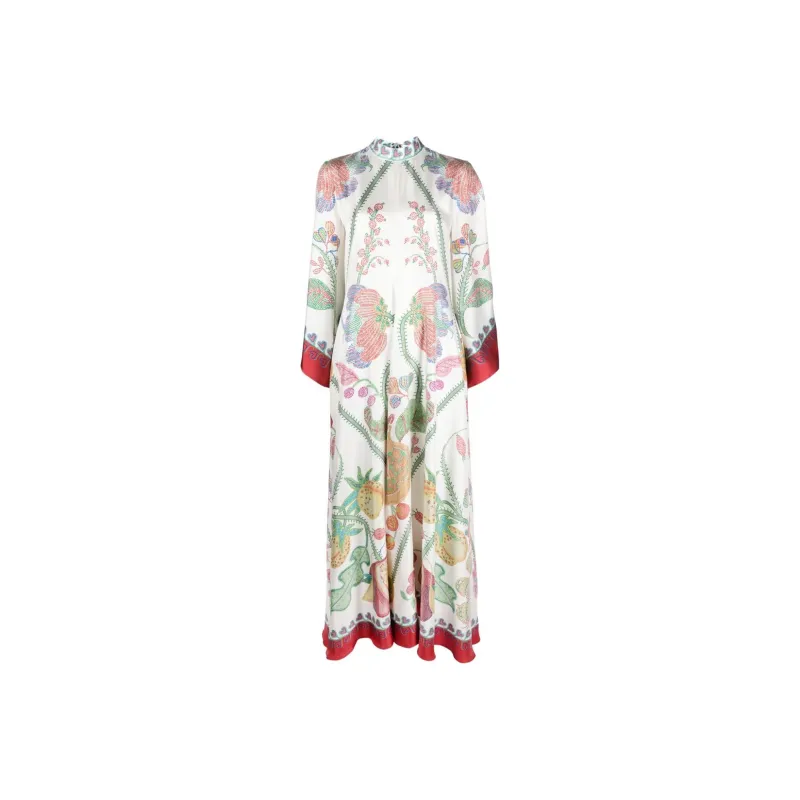 La DoubleJ Magnifico Flower Placée print Dress-0