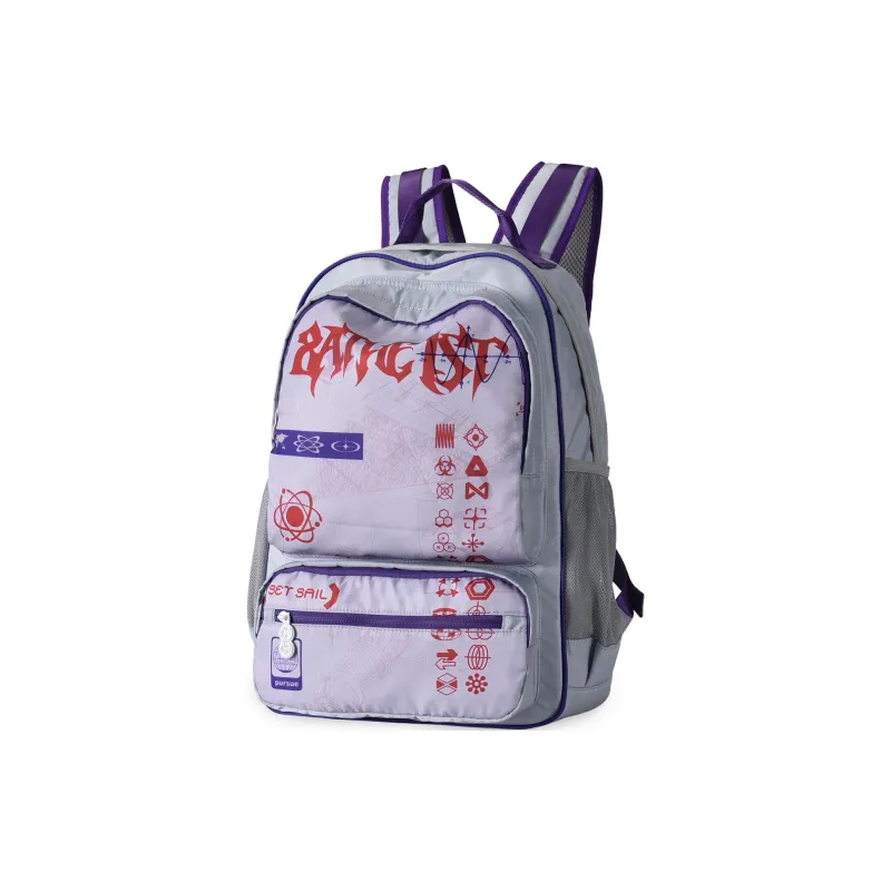 8atheist Polyester Backpack Unisex White-31