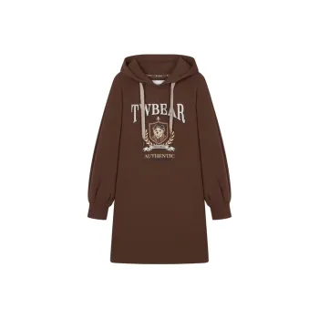 Teenie Weenie Long Sleeved Dress Women's Brown