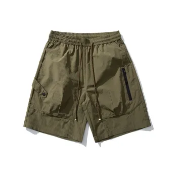 Flowers In Water Loose Fit Casual Shorts With Large Pocket Workwear Knee Length Pants Unisex