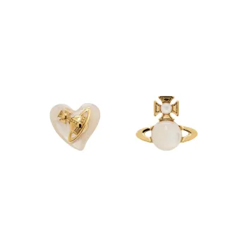 Vivienne Westwood Faux Pearl Mother Of Pearl, Brass Earrings Women's Gold