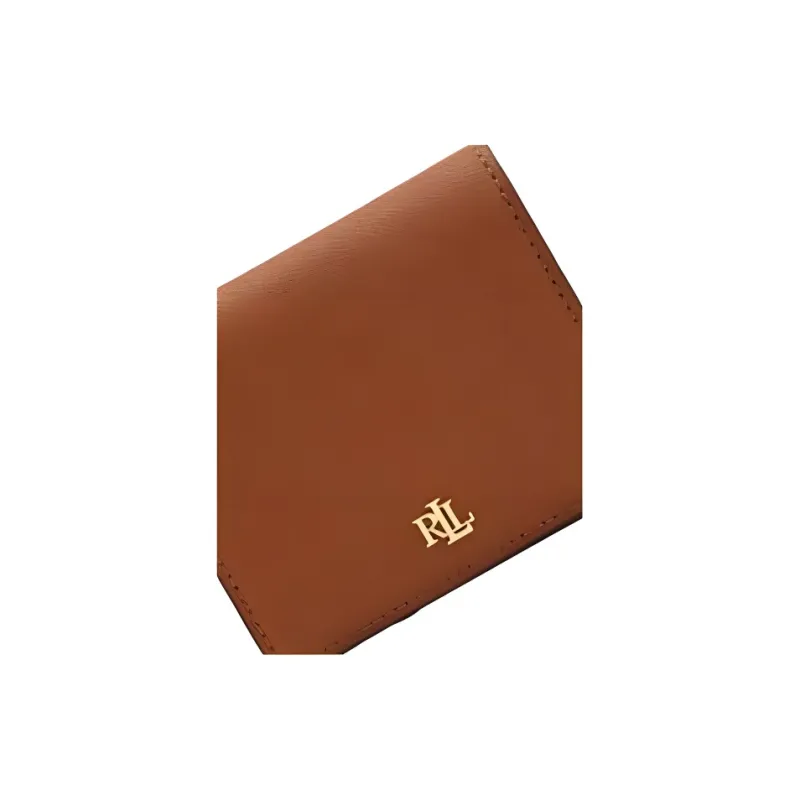 LAUREN RALPH LAUREN Leather Wallet Trumpets Women's Brown-3